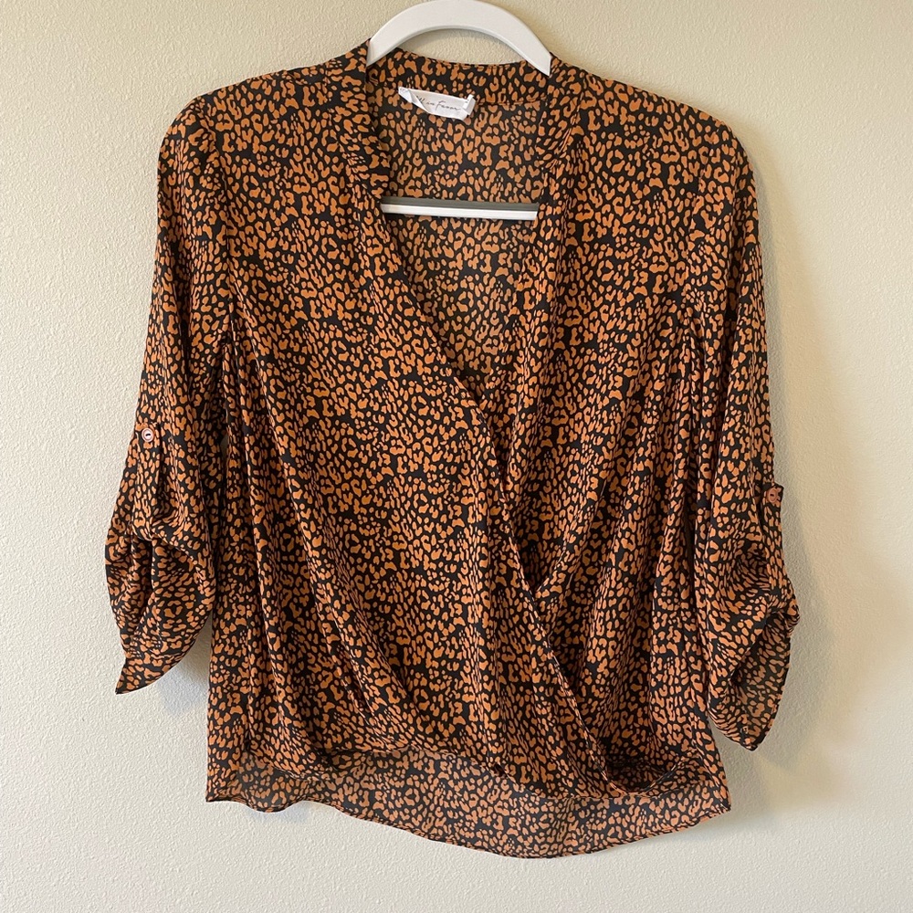 Animal print blouse